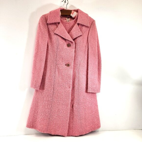 Pink Vintage Handmade Peacoat with Matching Dress - Picture 1 of 15